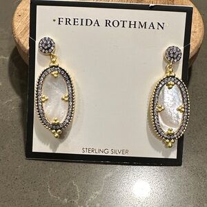 Freida Rothman color theory oval drop earrings